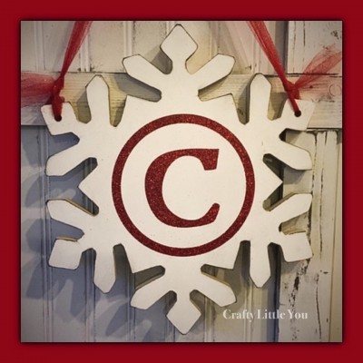 Monogram stencil for Nicki Snowflake