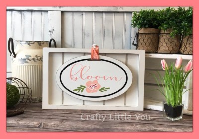 Unfinished kit measures 11.5” x7” 
And includes wooden oval and vinyl stencil. 
