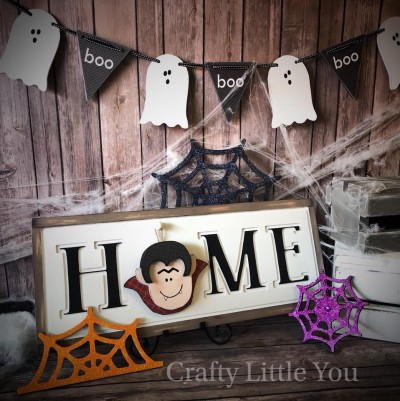 Unfinished kit measures apx. 6” and includes wooden MDF 
•vampire hair, hard, cape
•vinyl face 
