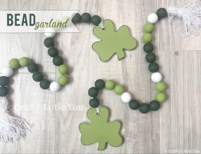 Unfinished kit includes wooden MDF
•shamrock with hole drilled
and measures apx. 3.5” long
