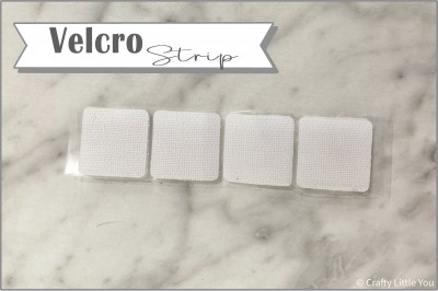 Kit includes: 
4 - Velcro pieces that measure 1" x 1".