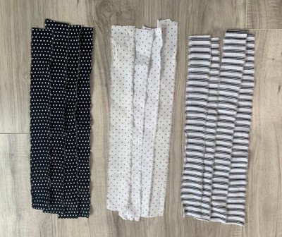 Unfinished kit includes
* 12 fabric strips
(Depending on availability, strips may vary in design on fabric - but will always be close in color.) 