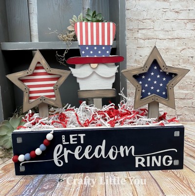 Unfinished kit measures apx. 13.5"x5" and includes wooden MDF:
* Wooden sign with holes
* White vinyl
