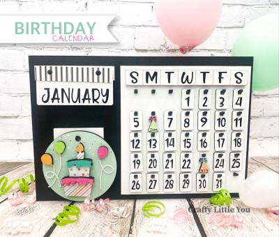 Unfinished kit measures apx. 6" on the circle and includes wooden MDF: 
* 1 hanging circle
* 1 birthday cake wood overlay
* 2 frosting wood overlays
* 3 balloon wood overlays