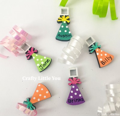 Unfinished kit measures apx. 1.5" inches tall and includes wooden MDF: 
* 1 hanging birthday hat
**Hats are sold individually.
