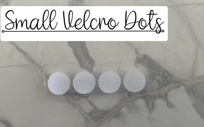 Includes a strip of 4 small Velcro dots.